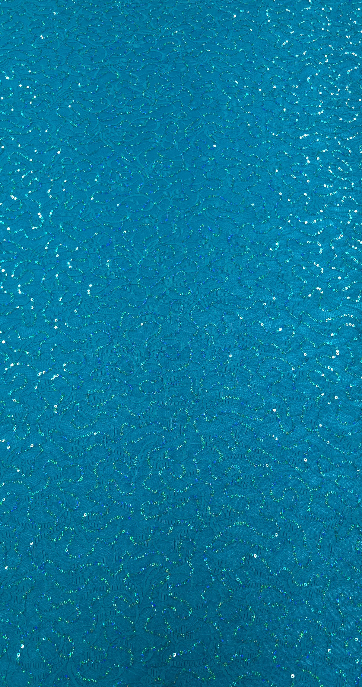 Stretch Lace Belle Sequin Teal