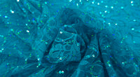 Stretch Lace Belle Sequin Teal