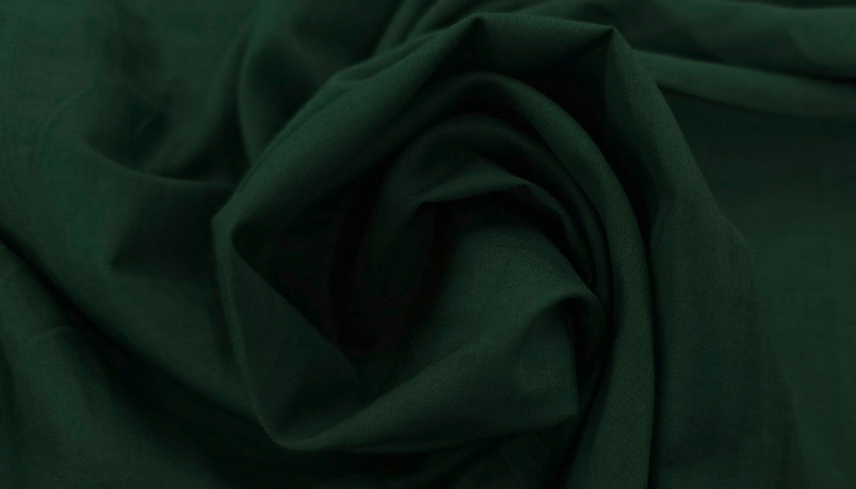 Cotton Voile Bottle Green