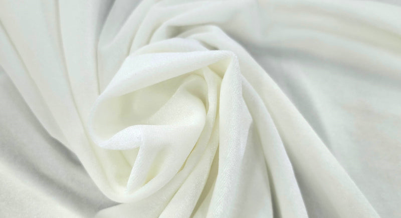 One Way Stretch Velvet Ivory
