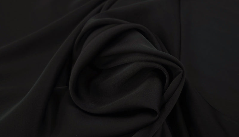 Lightweight Stretch Satin Black