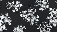 Woven Stretch Polyester Monochrome Blooms