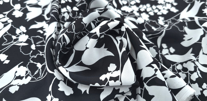 Woven Stretch Polyester Monochrome Fantasia