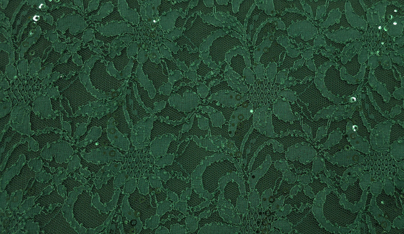 Sequinned Lace Dainty Green