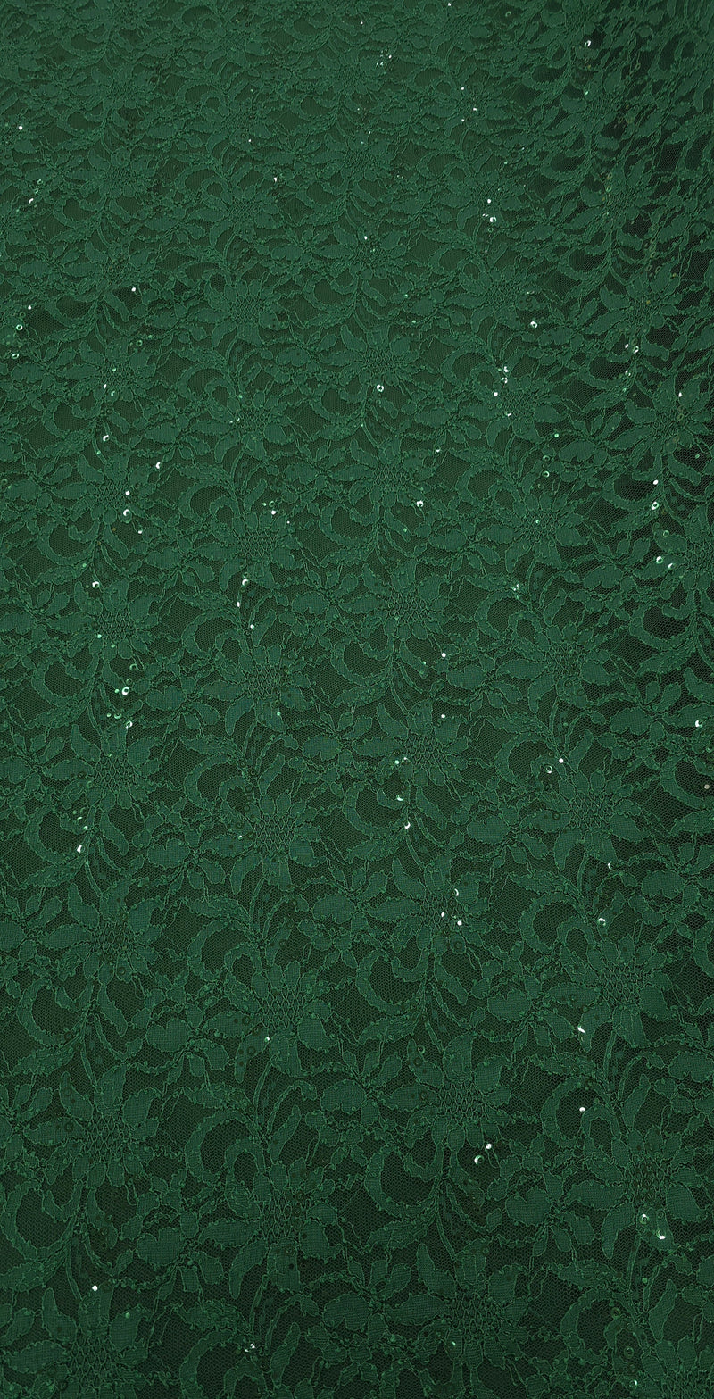 Sequinned Lace Dainty Green