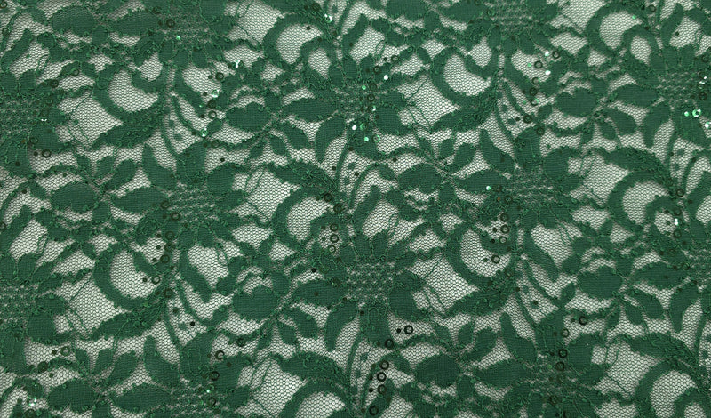 Sequinned Lace Dainty Green