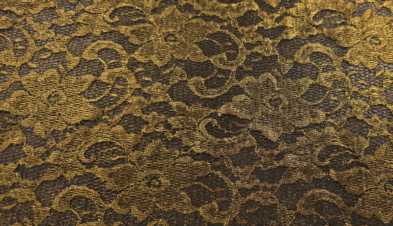 Metallic Gold Fanciful Lace