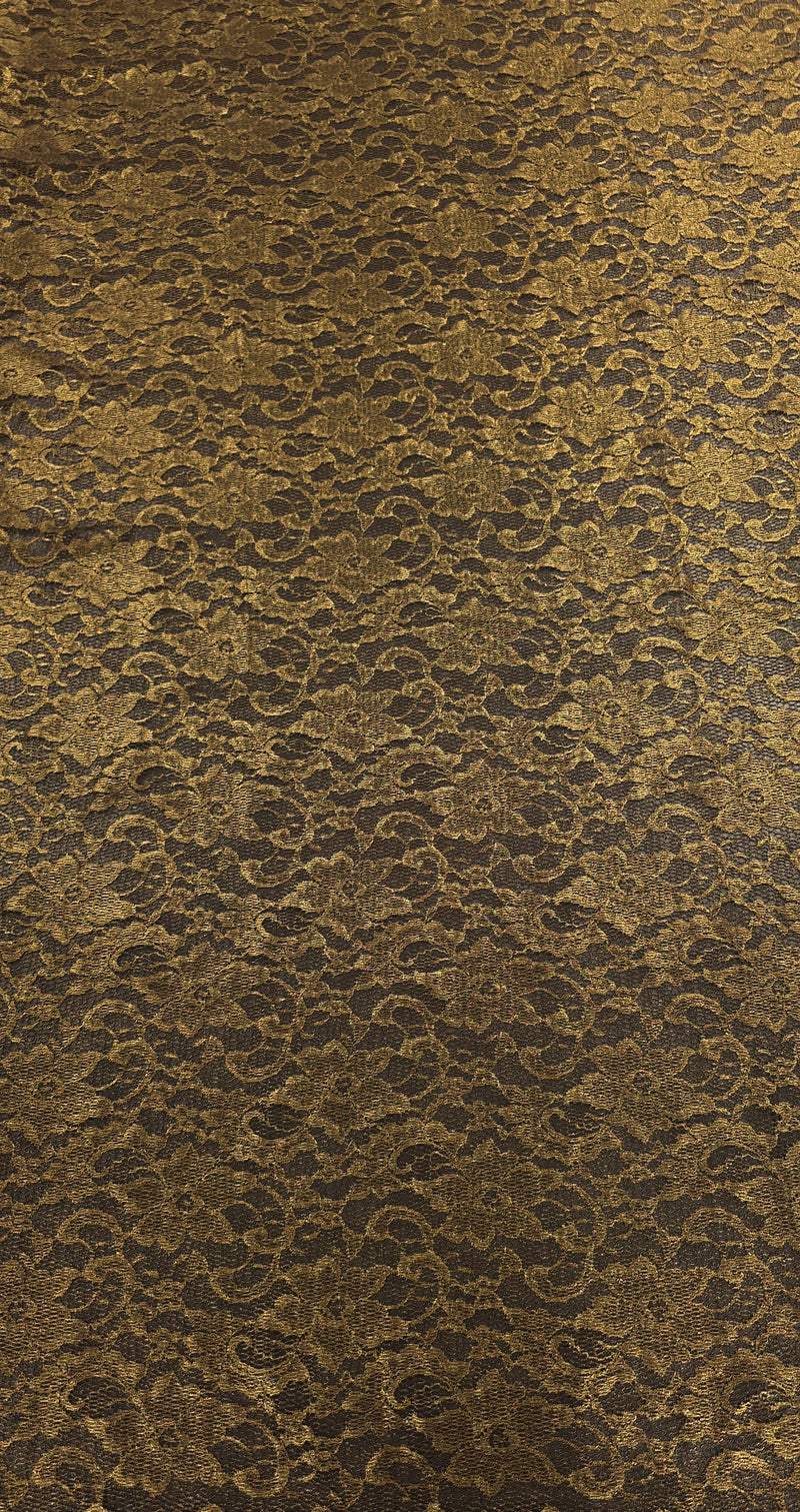 Metallic Gold Fanciful Lace