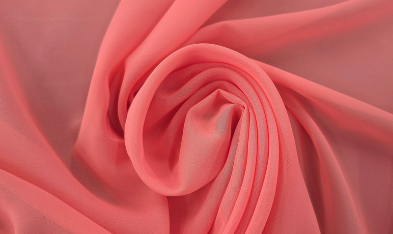 Polyester Chiffon Salmon