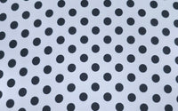 Printed Polyester White Polka Dots