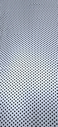Printed Polyester White Polka Dots