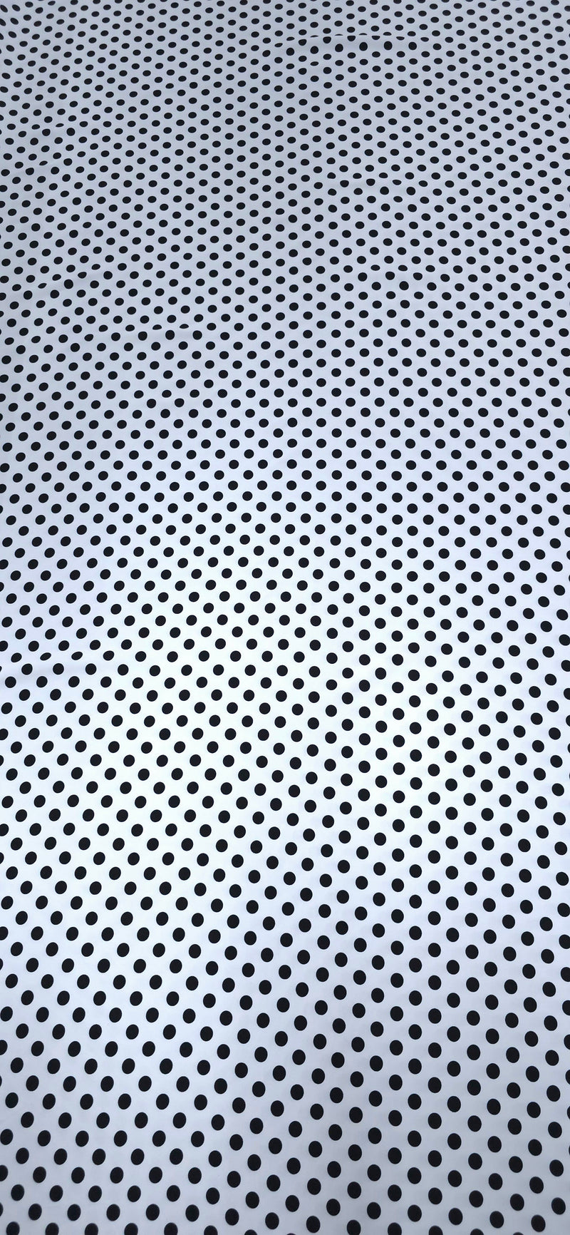 Printed Polyester White Polka Dots