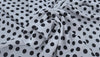 Printed Polyester White Polka Dots