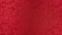 Embossed Polyester Red Bouquet
