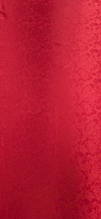 Embossed Polyester Red Bouquet