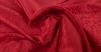 Embossed Polyester Red Bouquet