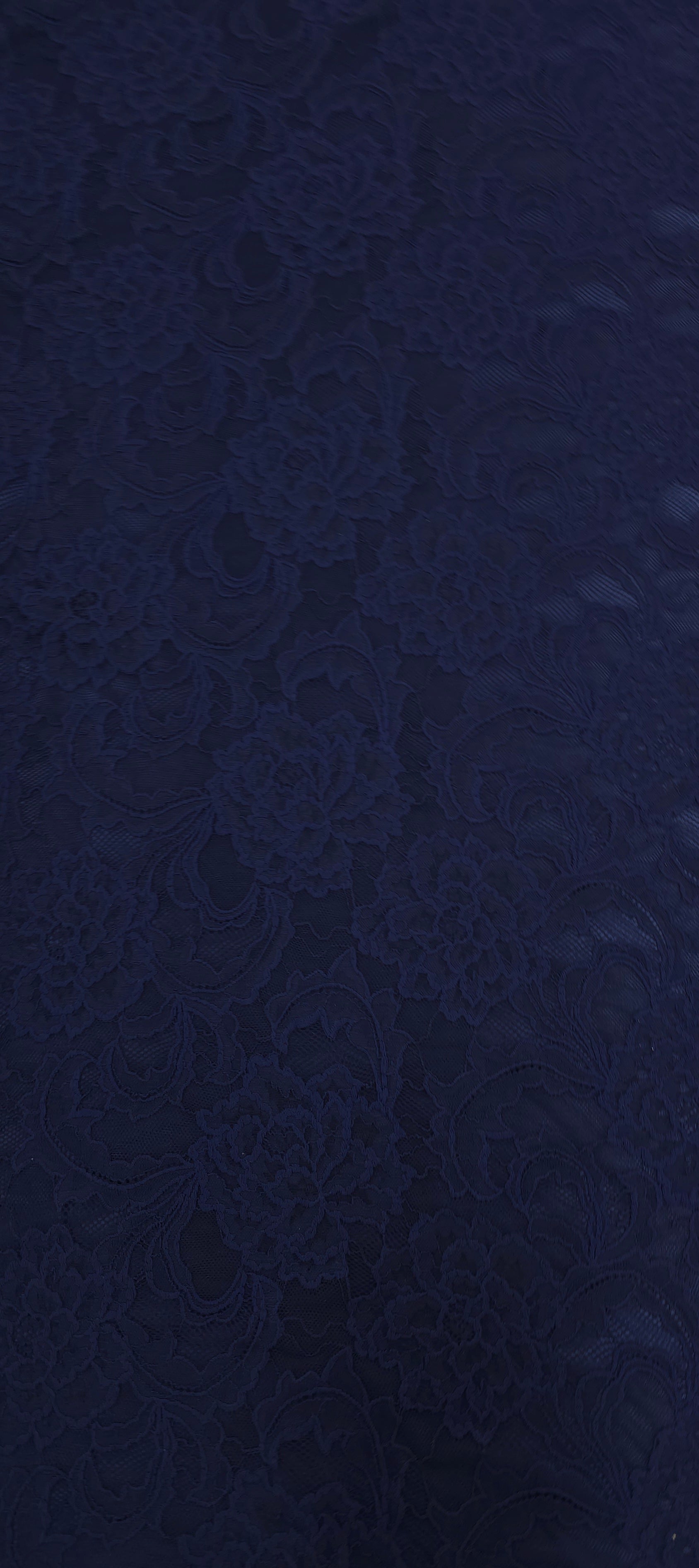 Stretch Lace Intricate Navy