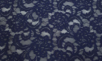 Stretch Lace Intricate Navy