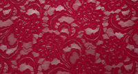Stretch Lace Intricate Vintage Red