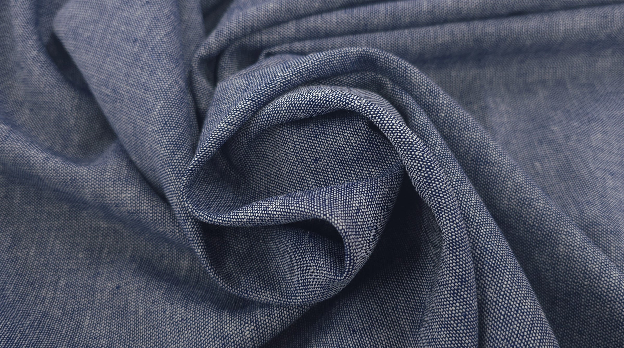 Linen Cotton Denim Blue