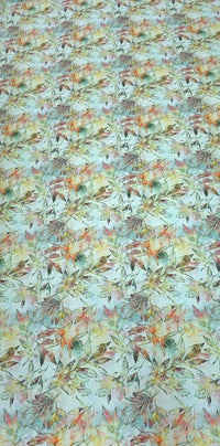Woven Stretch Polyester Leaf Medley