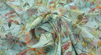 Woven Stretch Polyester Leaf Medley