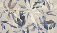 Woven Stretch Polyester Leaf Ocean