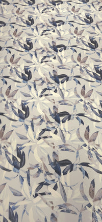 Woven Stretch Polyester Leaf Ocean