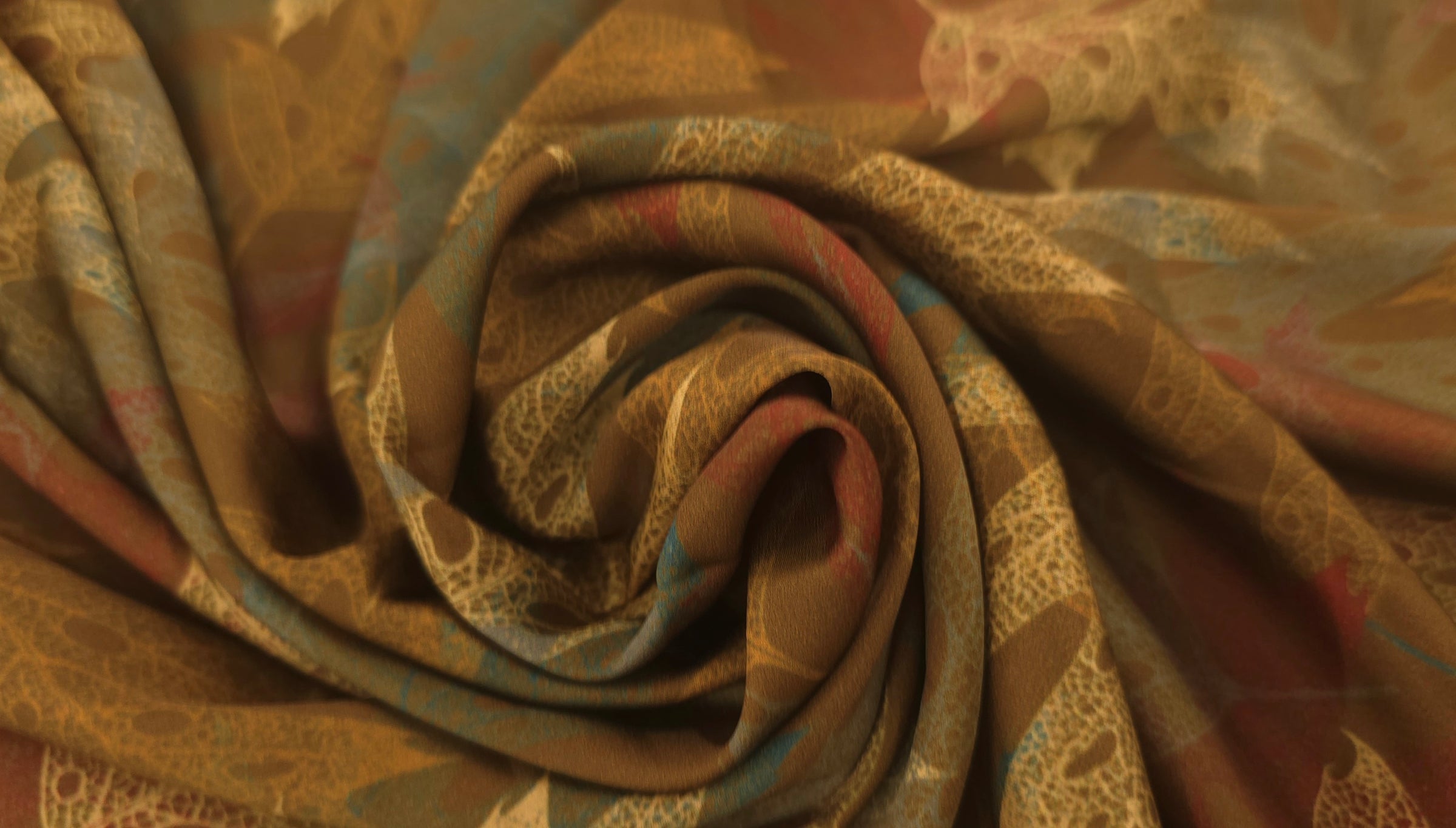 Woven Stretch Polyester Leaf Dream