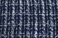 Check Tweed Suiting Navy