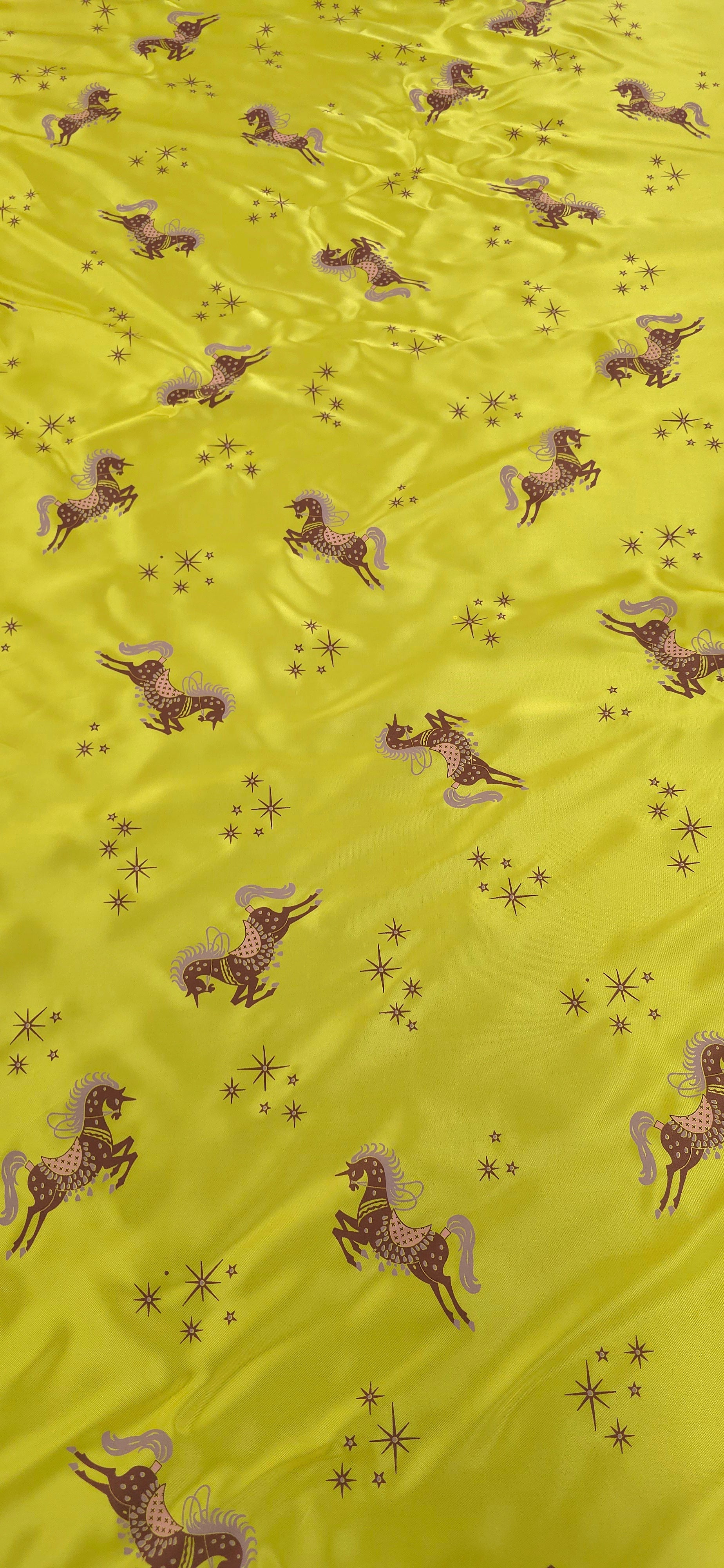 Rayon Bemburg Lining Horses
