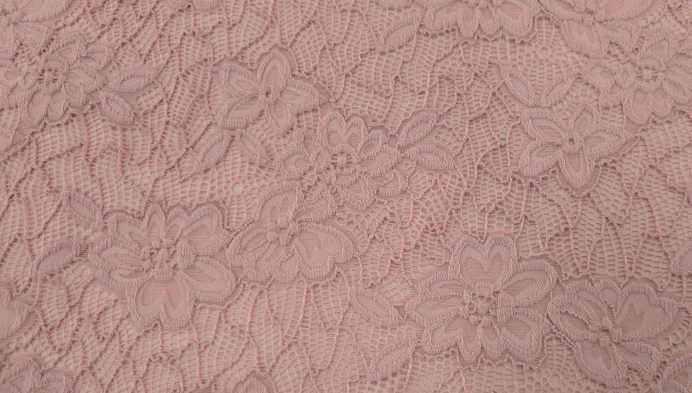 Heavy Weight Stretch Lace Blush