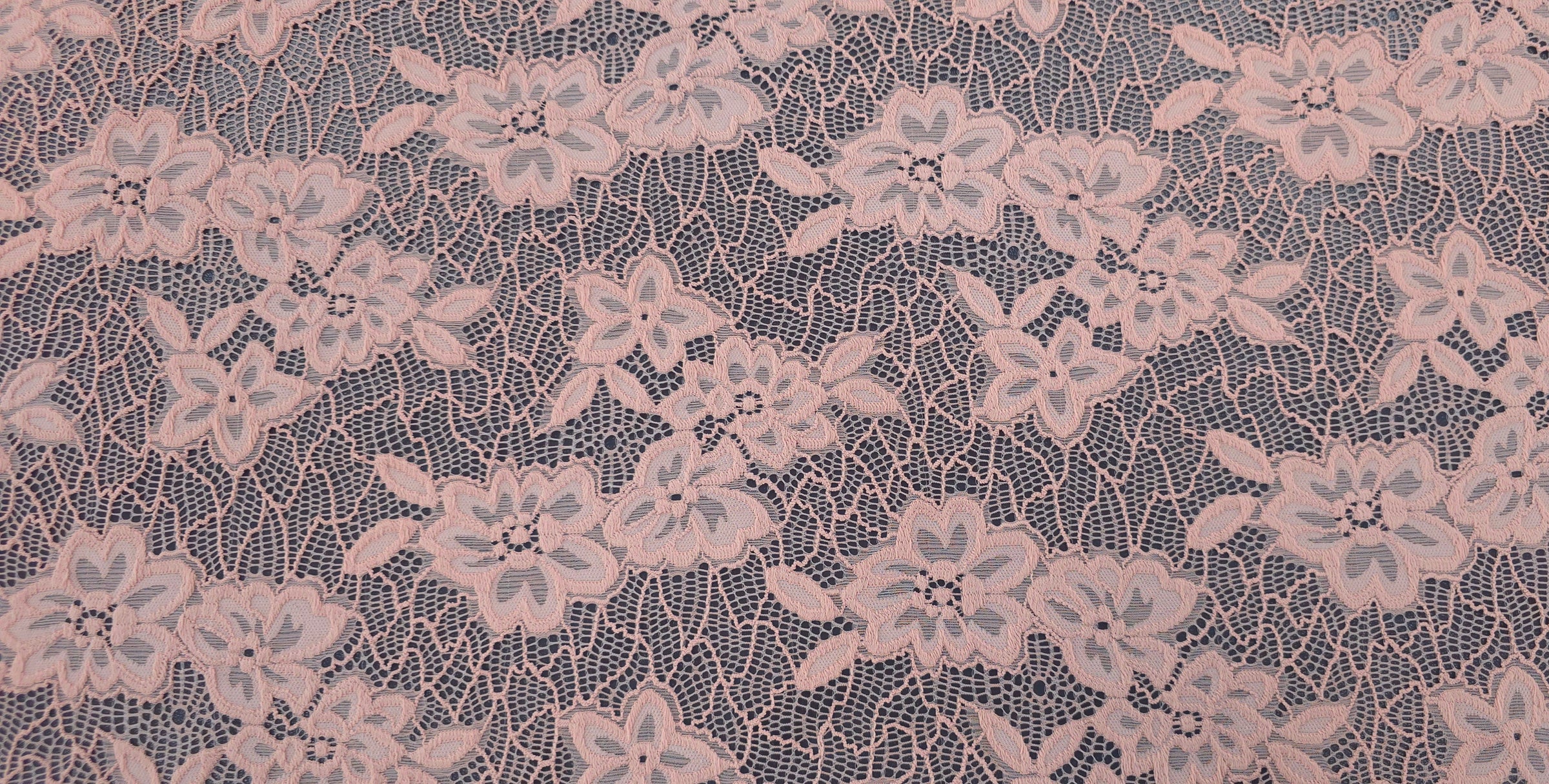 Heavy Weight Stretch Lace Blush