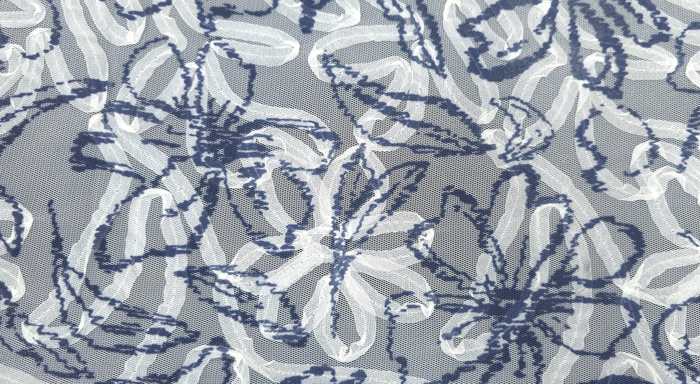 Ribboned Mesh Floral Art