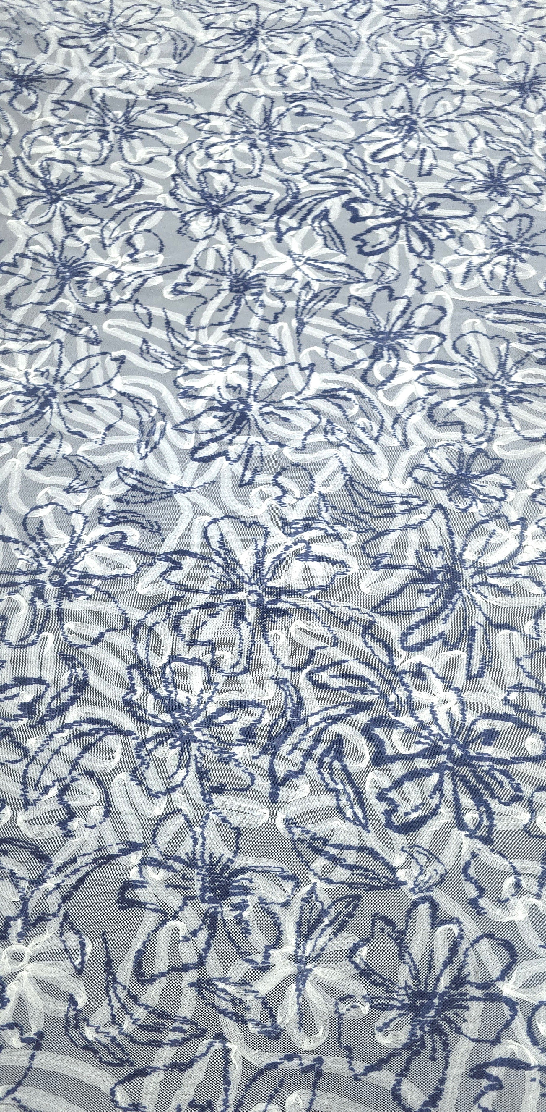 Ribboned Mesh Floral Art