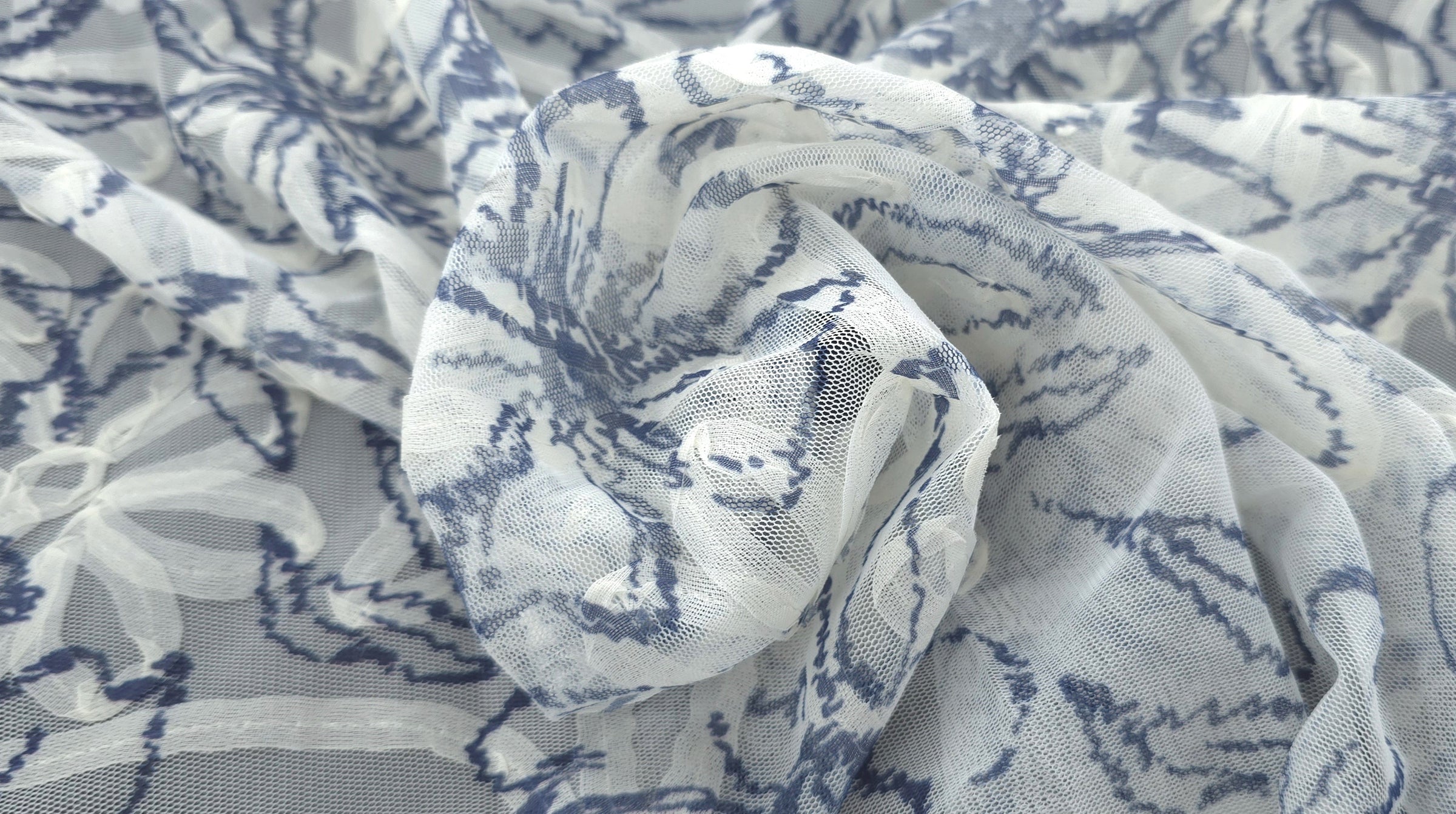 Ribboned Mesh Floral Art