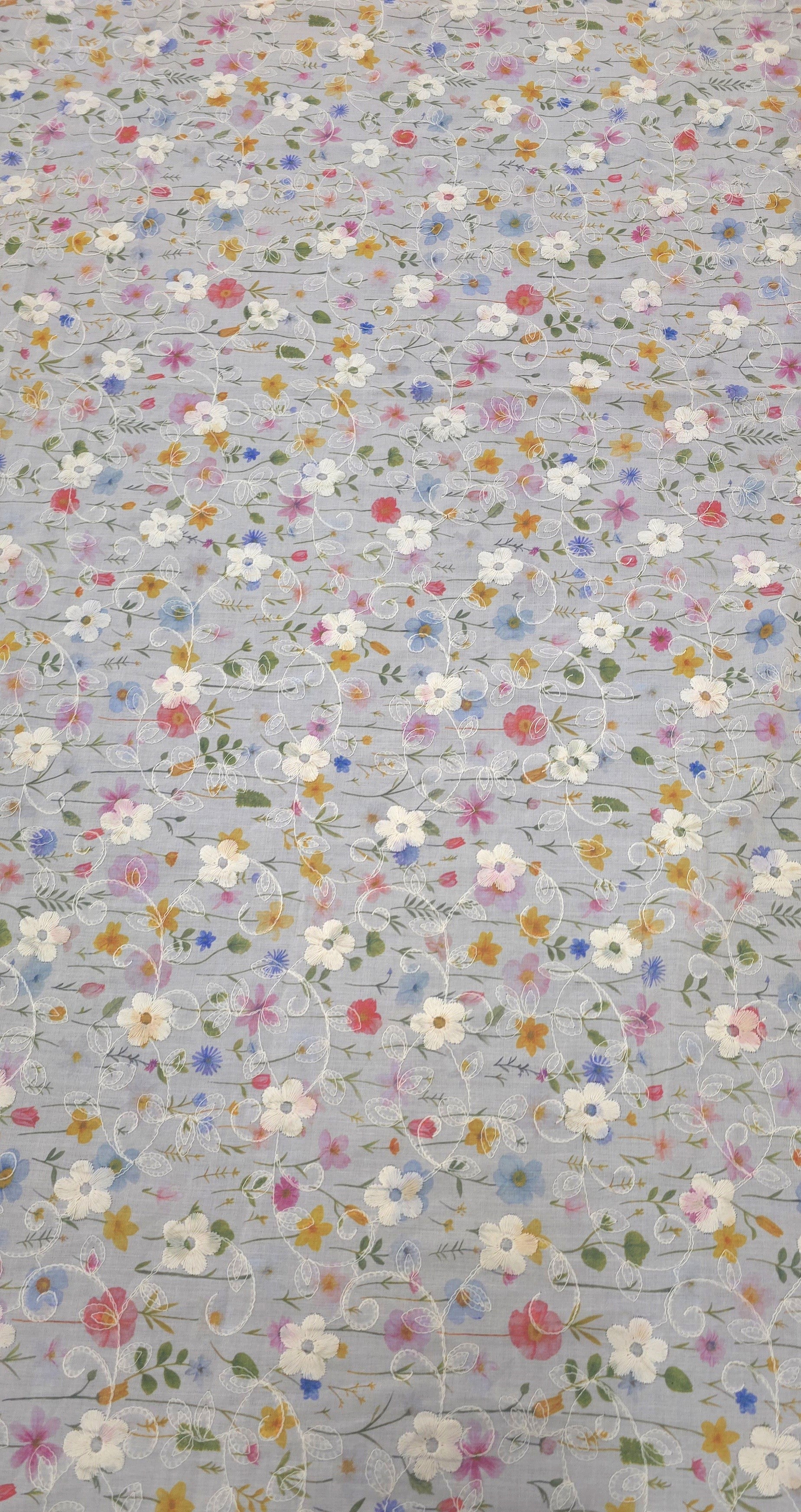Embroidered Voile Secret Garden