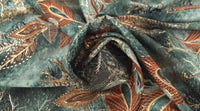 Woven Stretch Polyester Exquisite Leaves