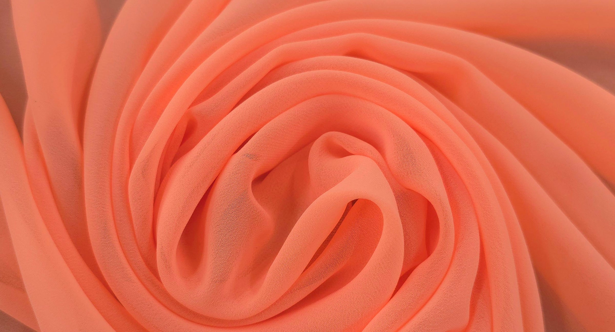 Polyester Chiffon Peach