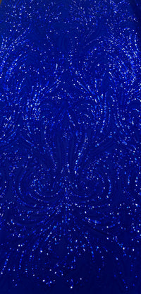 Sequinned Mesh Regal Royal