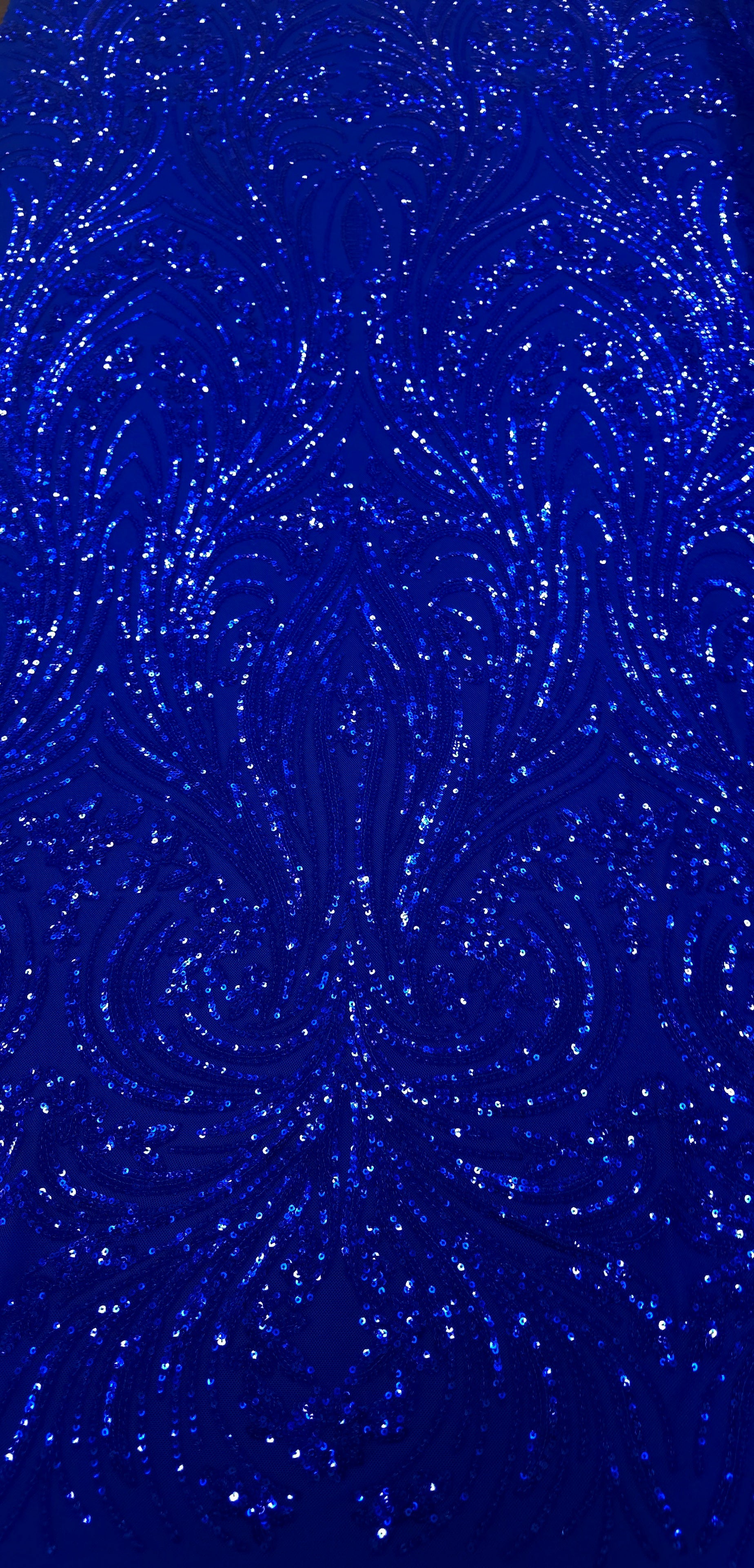 Sequinned Mesh Regal Royal