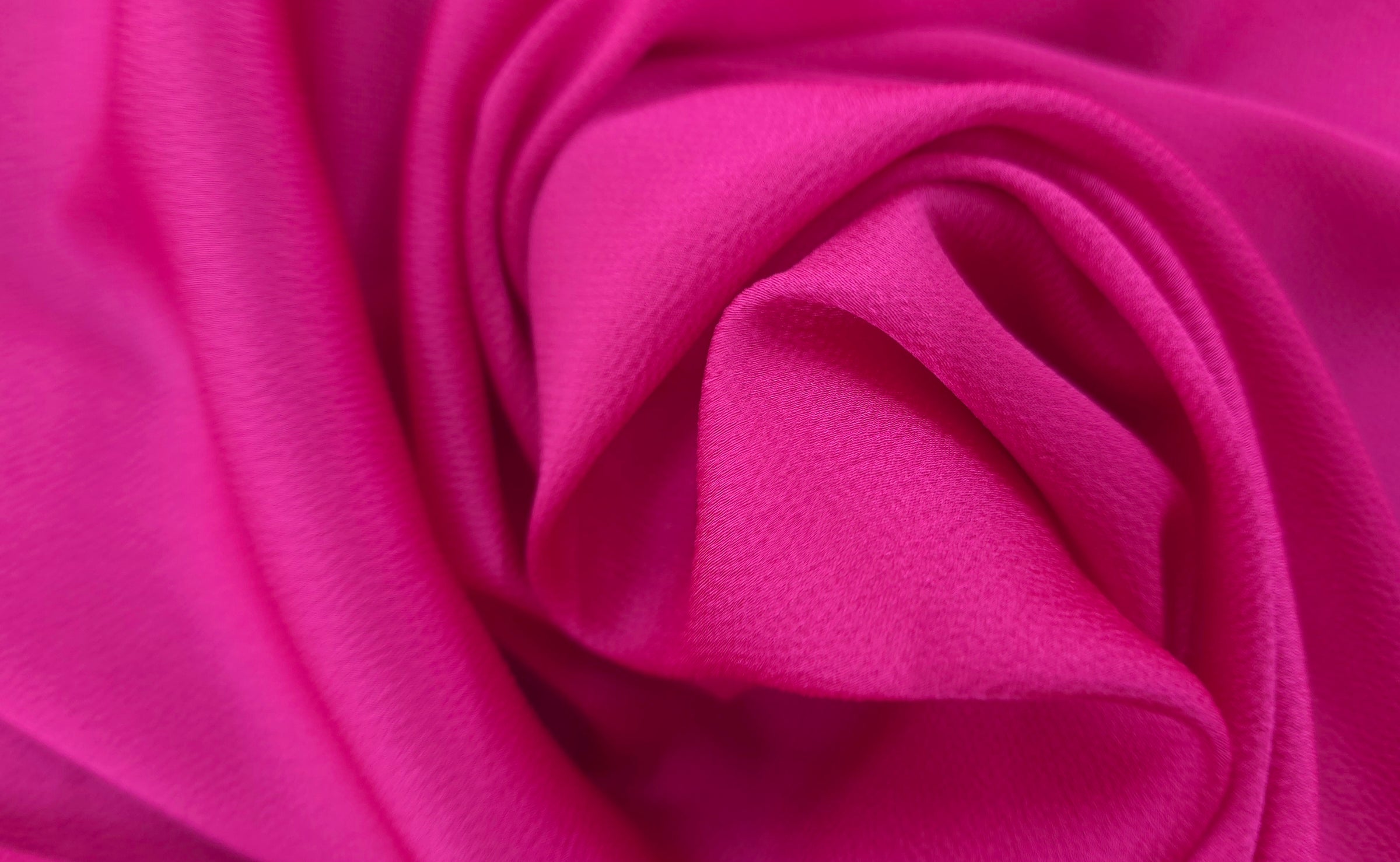 Lightweight Crepe Textured Polyester Neon Pink