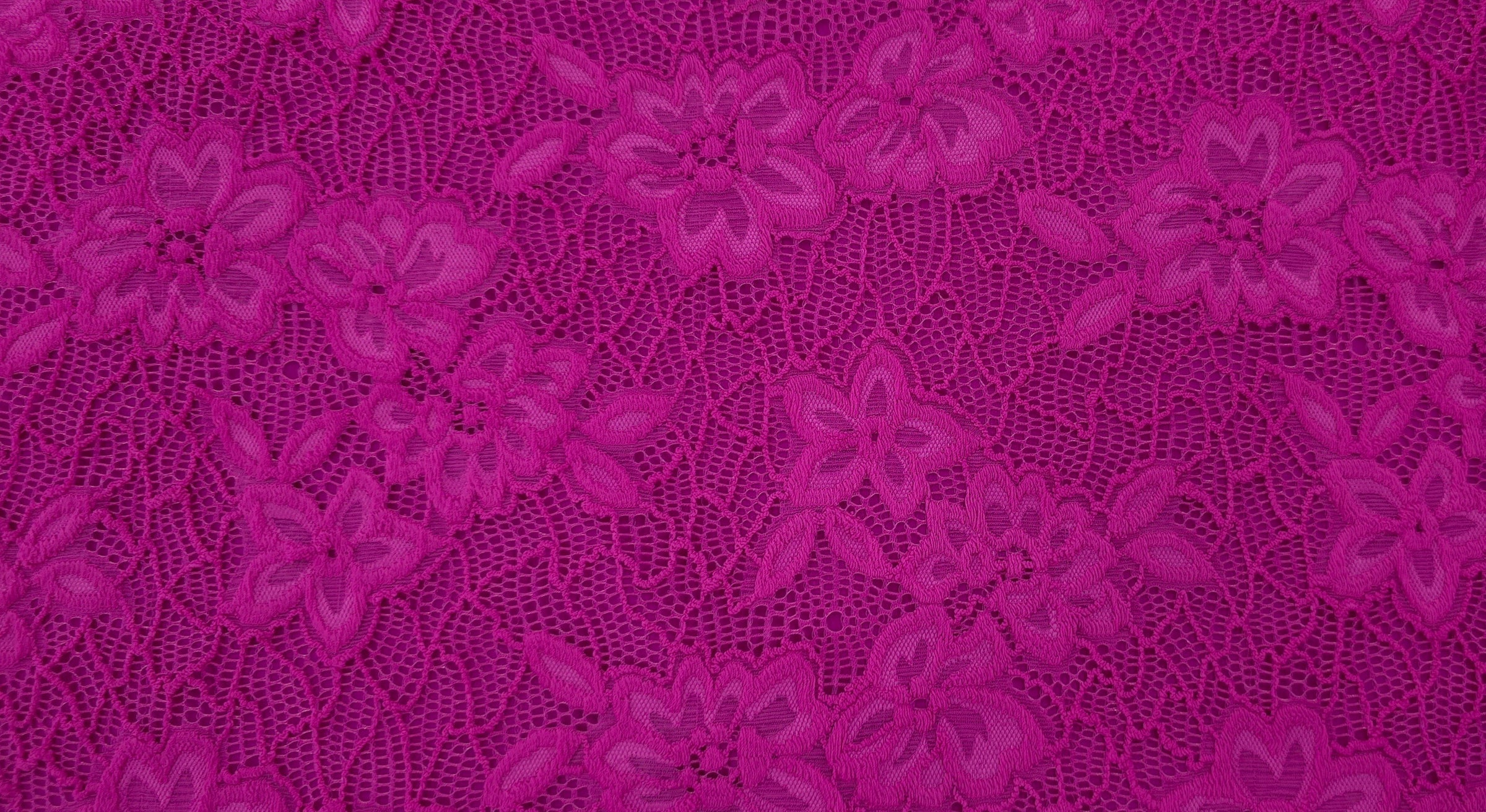 Heavy Weight Stretch Lace Raspberry Pink