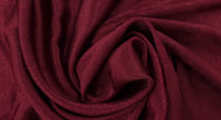Textured Woven Stretch Polyester Shiny Burgundy