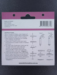 Press Fastener Kit With Tool Silver