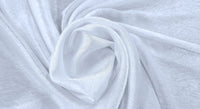 Textured Woven Stretch Polyester Optical White