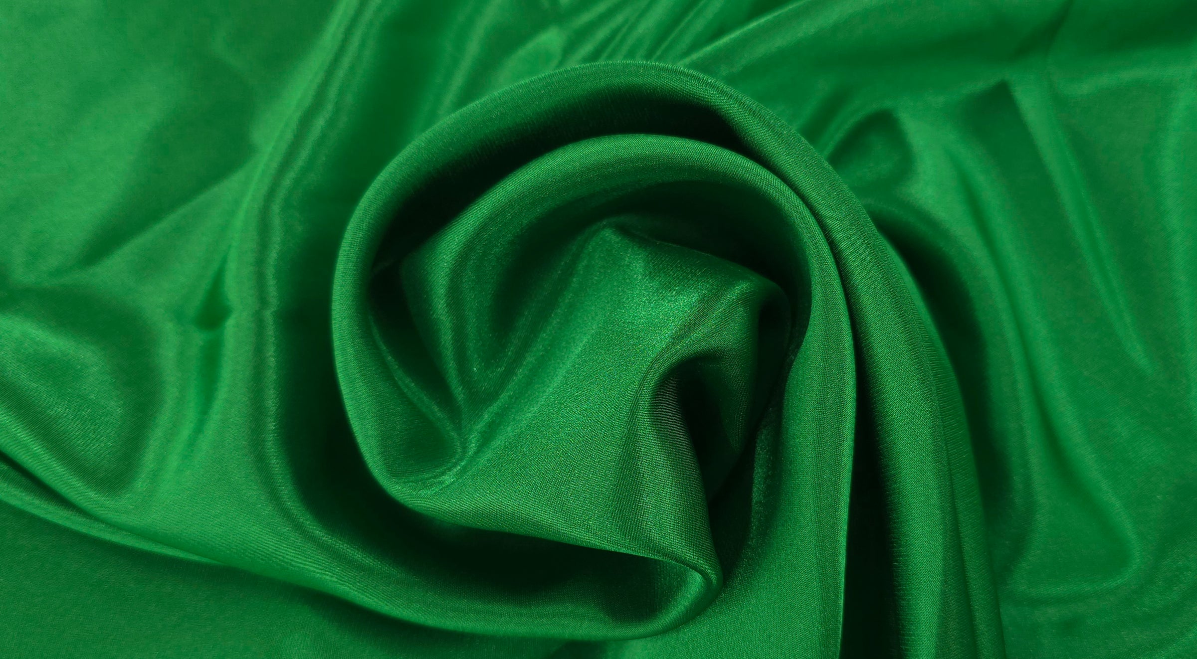 Charmeuse Satin Emerald Green