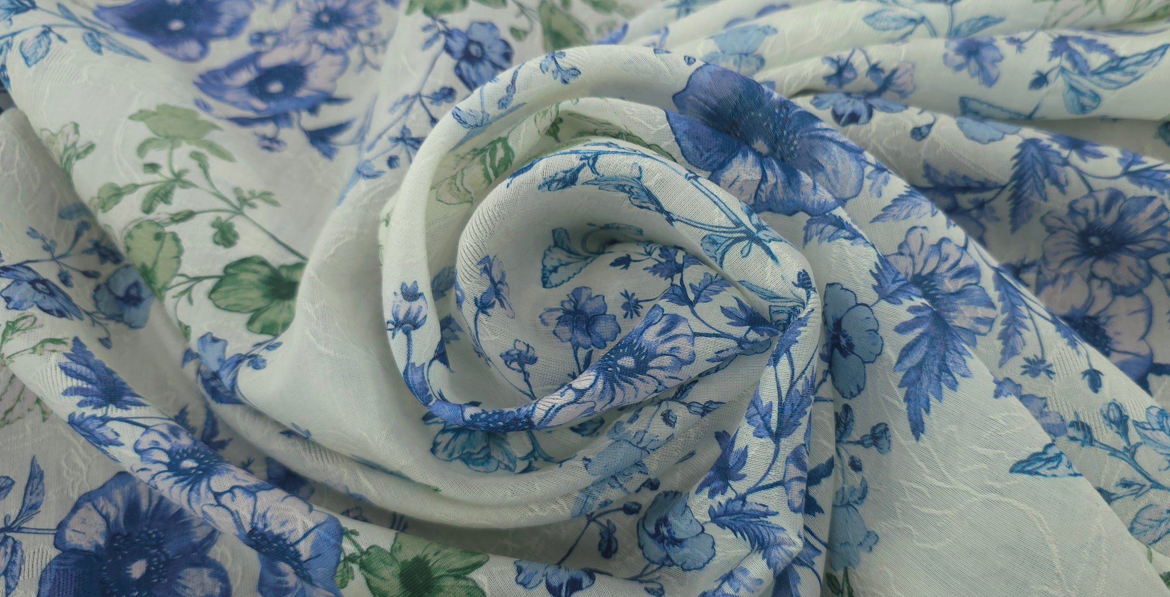 Printed Rayon Bluebell Melody