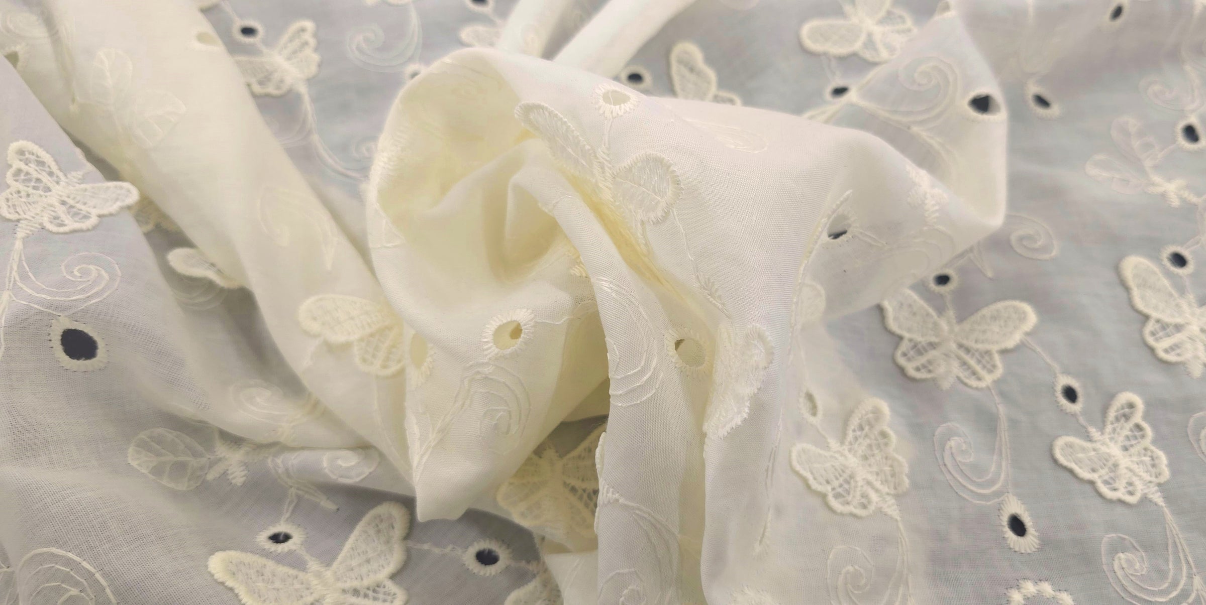 Embroidered Voile Butterfly Dream