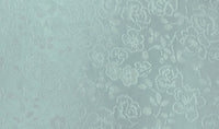 Embossed Polyester Pastel Garden Blue
